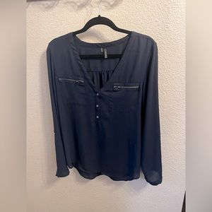 Maurices Long Sleeve Blouse Xl